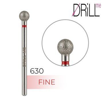Фреза алмазная DRILL ME №630 Шар 5 мм, красная насечка DRILLME630 фото