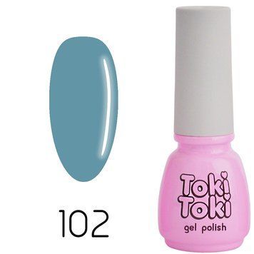 Гель-лак Toki Toki 102, 5 мл, сіро-синій TT102 фото