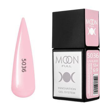 Гель-лак MOON FULL Amazing Color Gel polish №5036 персиково-рожевий, 12 мл AMFC5036 фото