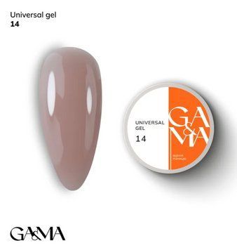 Гель для нарощування GA&MA Universal Gel 014 капучино, 15 мл GGA1415 фото