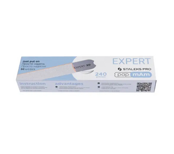 Змінні файли білі papmAm для пилки прямий 240 грит STALEKS PRO EXPERT 22 50 шт SFAM240 фото