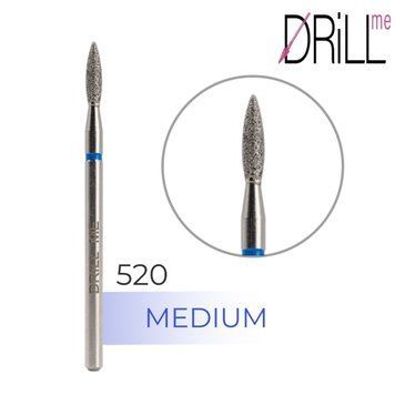 Фреза алмазная DRILL ME №520 Пламя 2.1 мм, синяя насечка DRILLME520 фото