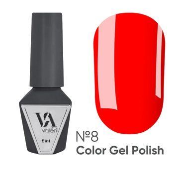 Гель-лак Valeri Color No08 ярко-красный, 6 мл GVA08 фото