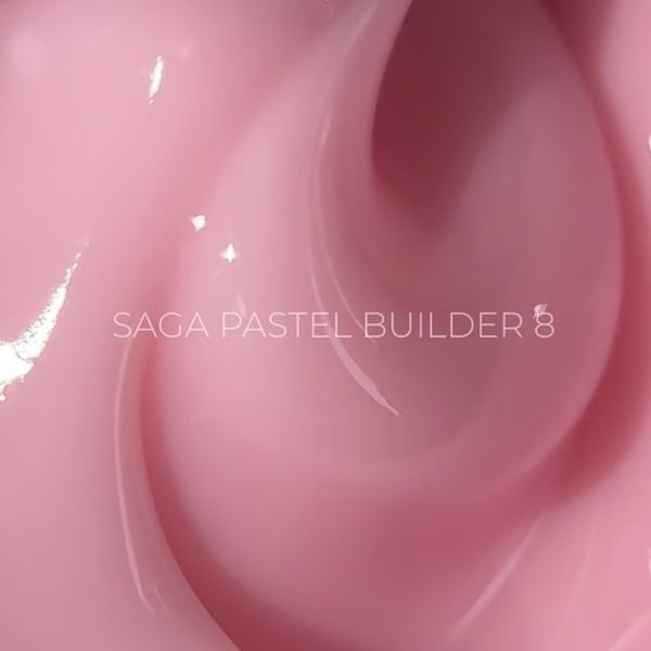 Гель для нарощування SAGA Professional Builder Gel Pastel Color 08 нюдовий рожевий, 15 мл SGBP08 фото