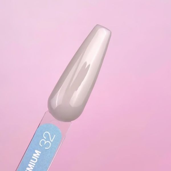 Гель для нарощування LUNAmoon Premium Gel 32 світло-сірий, 15 мл GPLUNA1532 фото