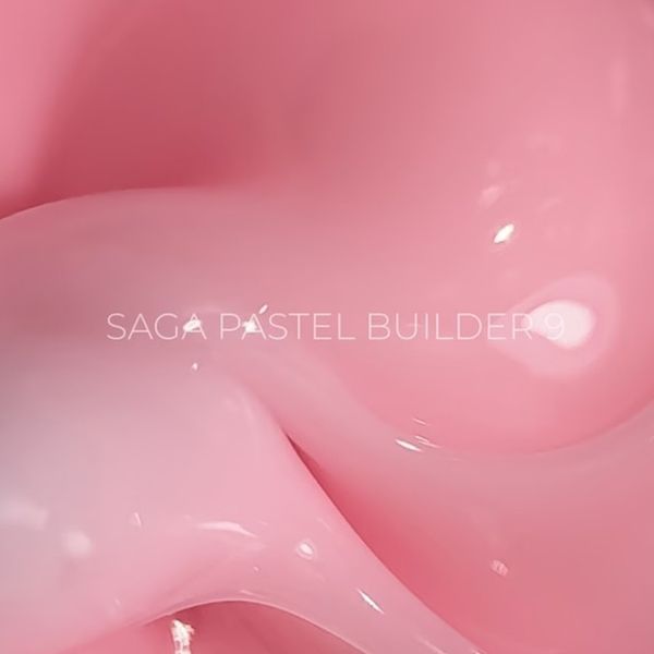 Гель для наращивания SAGA Professional Builder Gel Pastel Color 09 пудрово-розовый, 15 мл SGBP09 фото
