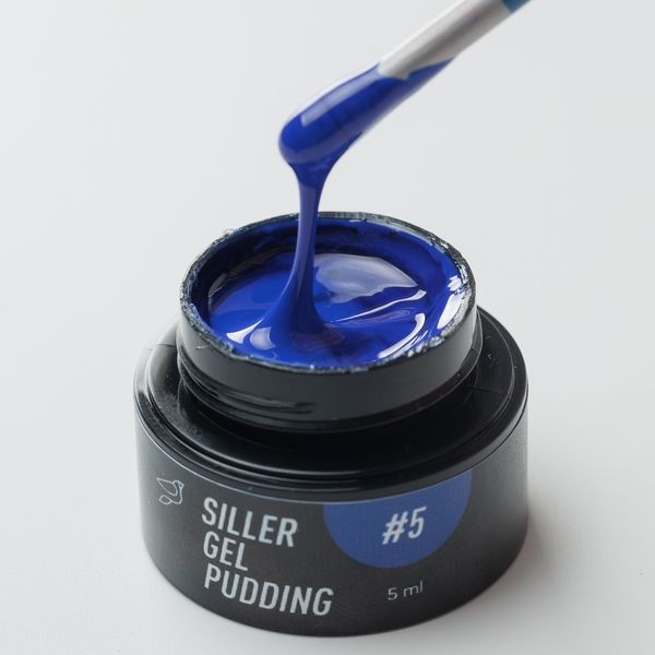 Твердий гель-лак Siller Gel Pudding 05, 5 мл, синій SILGP05 фото