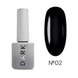 Гель-лак Dark Gel Polish №02 чорний, 6 мл DGP0206 фото 1