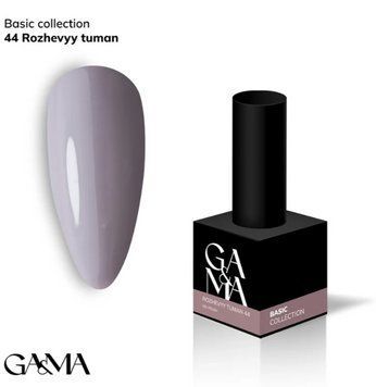 Гель-лак GA&MA Базова колекція 044 рожевий туман, 10 мл GAMA44 фото
