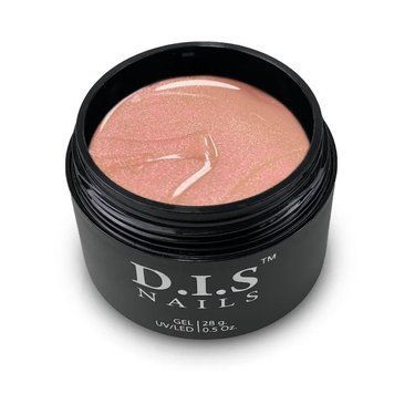 Гель для нарощування D.I.S Nails Universal Gel Shimmer № 28, персиковий із шимером, 28 г GDISUG028 фото