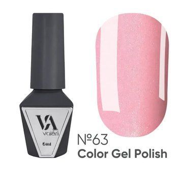 Гель-лак Valeri Color №63 персиковый с шиммером, 6 мл GVA063 фото