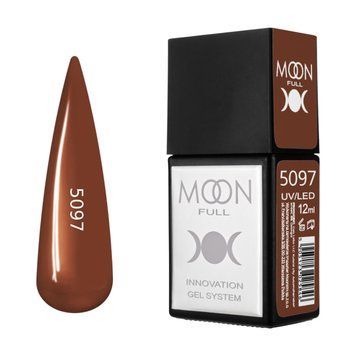 Гель-лак MOON FULL Amazing Color Gel polish №5097 світло-коричневий, 12 мл AMFC5097 фото