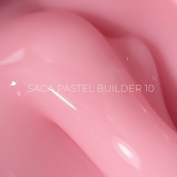 Гель для нарощування SAGA Professional Builder Gel Pastel Color 10 тепло-рожевий, 15 мл SGBP10 фото