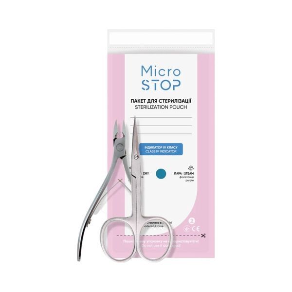 Крафт пакети Microstop White 100х200, 100 шт SKM06 фото