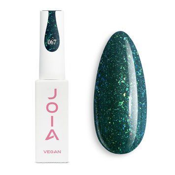 Гель-лак JOIA vegan 067, 6 мл, зелений із шиммером JV067 фото