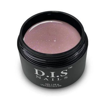 Гель для нарощування D.I.S Nails Universal Gel Shimmer № 29, попелясто-рожевий із шимером, 28 г GDISUG029 фото