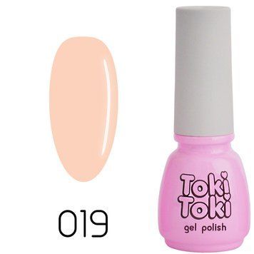 Гель-лак Toki Toki 019, 5 мл, світло-бежевий TT019 фото