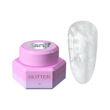 Гель-жуйка YOU ARE CUTE Gum Gel 03, серебряный с шиммером, 5 мл YACGum03 фото