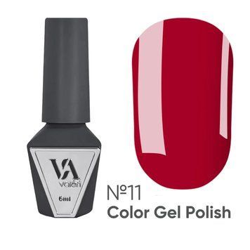 Гель лак Valeri Color №11 красный с малиновым подтоном, 6 мл GVA11 фото