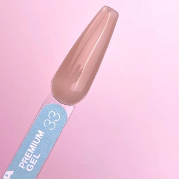 Гель для нарощування LUNAmoon Premium Gel 33 світло-бежевий, 15 мл GPLUNA1533 фото
