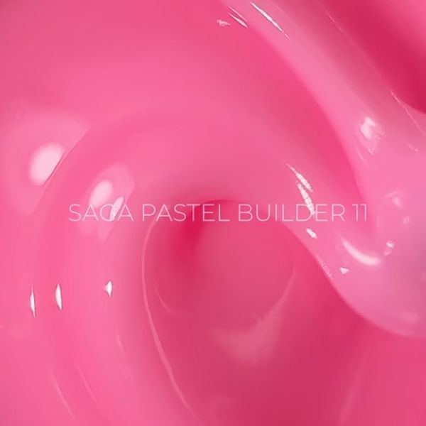 Гель для нарощування SAGA Professional Builder Gel Pastel Color 11 насичено-рожевий, 15 мл SGBP11 фото