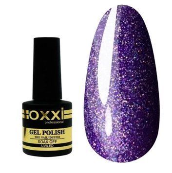 Гель-Лак OXXI Professional №250, 8ml, фиолетовый с блестками OP250 фото