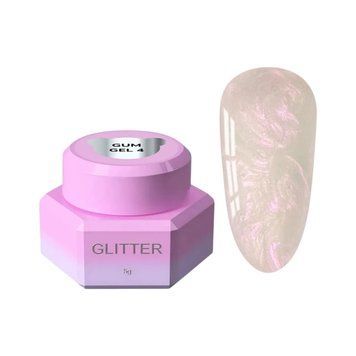 Гель-жуйка YOU ARE CUTE Gum Gel 04, розовый с шиммером, 5 мл YACGum04 фото