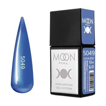Гель-лак MOON FULL Amazing Color Gel polish №5049 синій кобальтовий, 12 мл AMFC5049 фото