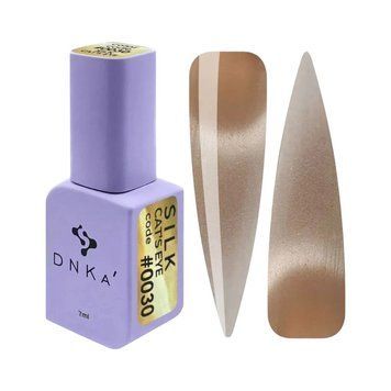 Гель-лак DNKa&rsquo; Gel Polish Cat&rsquo;s Eye Silk №0030 з ефектом шовкового котячого ока, золотистий 7 мл FTCGP0030-7 фото