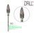 Фреза твердосплавна DRILL ME №90 Кукурудза 5.6 мм, зелена насічка DRILLME90 фото