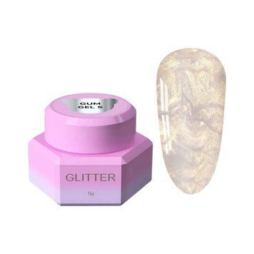 Гель-жуйка YOU ARE CUTE Gum Gel 05, золотой с шиммером, 5 мл YACGum05 фото