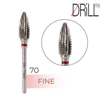 Фреза твердосплавна DRILL ME №70 Кукурудза 5.7 мм, червона насічка DRILLME70 фото