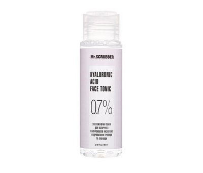 Тонік для обличчя з гіалуроновою кислотою Hyaluronic acid face tonic 0,7% Mr.SCRUBBER 80 мл KOSMR04 фото