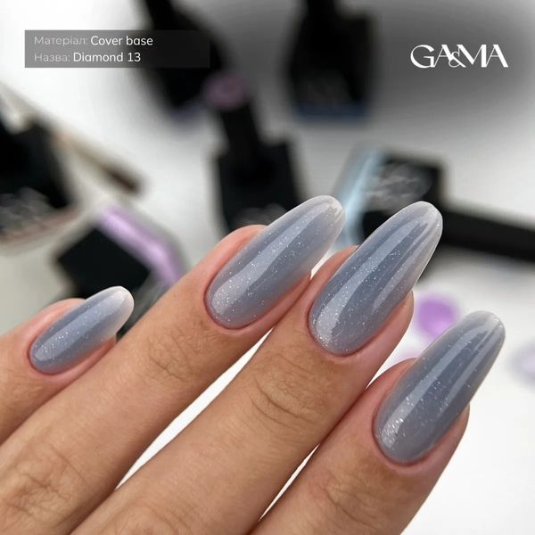 Камуфлирующая база GA&MA Diamond 013 небесный с шиммером, 15 мл KBGAD13 фото