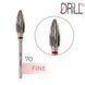 Фреза твердосплавна DRILL ME №70 Кукурудза 5.7 мм, червона насічка DRILLME70 фото 1
