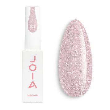 Гель-лак JOIA vegan 071, 6 мл, світло-рожевий із шиммером JV071 фото