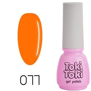Гель-лак Toki Toki 077, 5 мл, яскраво-жовтогарячий TT077 фото