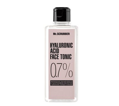 Тонік для обличчя з гіалуроновою кислотою Hyaluronic acid face tonic 0,7% Mr.SCRUBBER 400 мл KOSMR05 фото