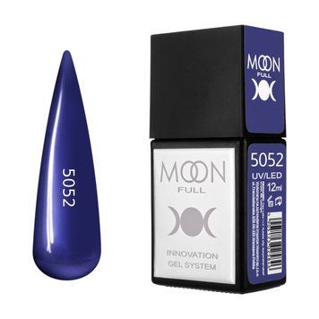 Гель-лак MOON FULL Amazing Color Gel polish №5052 чорно-синій, 12 мл AMFC5052 фото