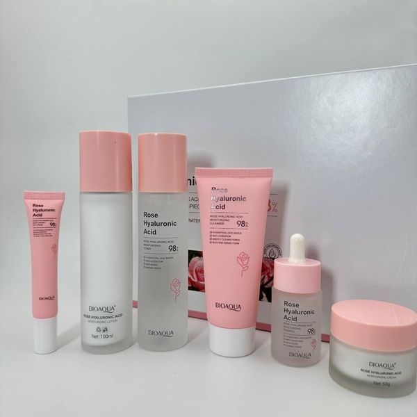 Подарочный набор уходовой косметики: BIOAQUA Rose Hyaluronic Acid Moisturizing Toner Nourishing Hydrating KOS22 фото