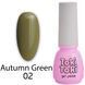 Гель-лак Toki-Toki Autumn Green 02, теплый оливковый, 5 мл