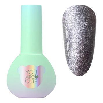 Гель-лак YOU ARE CUTE Color 103 сріблястий світловідбиваючий, 5 мл YACC103 фото