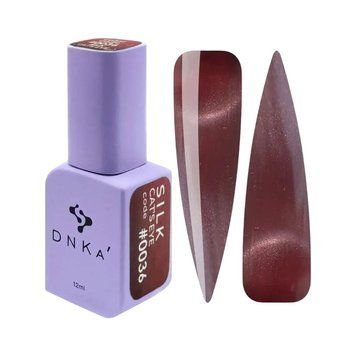 Гель-лак DNKa&rsquo; Gel Polish Cat&rsquo;s Eye Silk №0036 з ефектом шовкового котячого ока, бордовий 7 мл FTCGP0036-7 фото