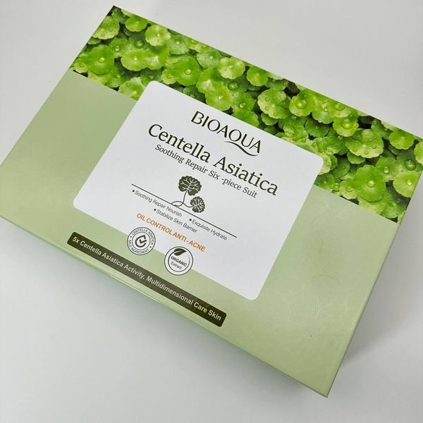 Подарочный набор с центеллой азиатской Bioaqua Centella Asiatica Soothing Repair Six-piece Suit KOS23 фото