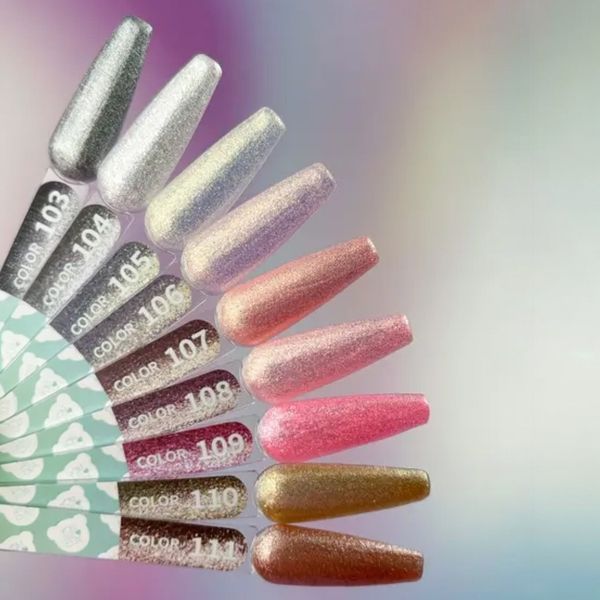 Гель-лак YOU ARE CUTE Color 103 сріблястий світловідбиваючий, 5 мл YACC103 фото
