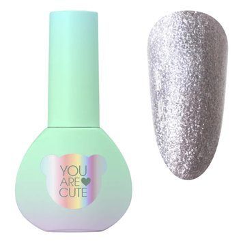 Гель-лак YOU ARE CUTE Color 104 платиновий світловідбиваючий, 5 мл YAC104 фото