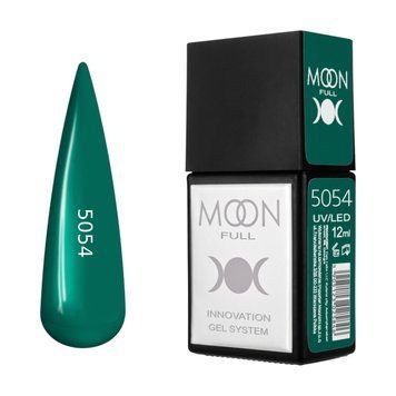 Гель-лак MOON FULL Amazing Color Gel polish №5054 темно-зелений, 12 мл AMFC5054 фото