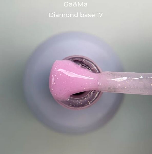 Камуфлирующая база GA&MA Diamond 017 малиновый с шиммером, 15 мл KBGAD17 фото
