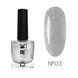 Фарба-лак для стемпінгу DARK Stamping Polish №03 срібний STICKY, 10 мл DS0310 фото 1