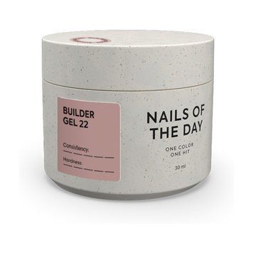 Гель для нарощування NAILS OF THE DAY Builder Gel 22 нюдовий, 30 мл NDBG22 фото